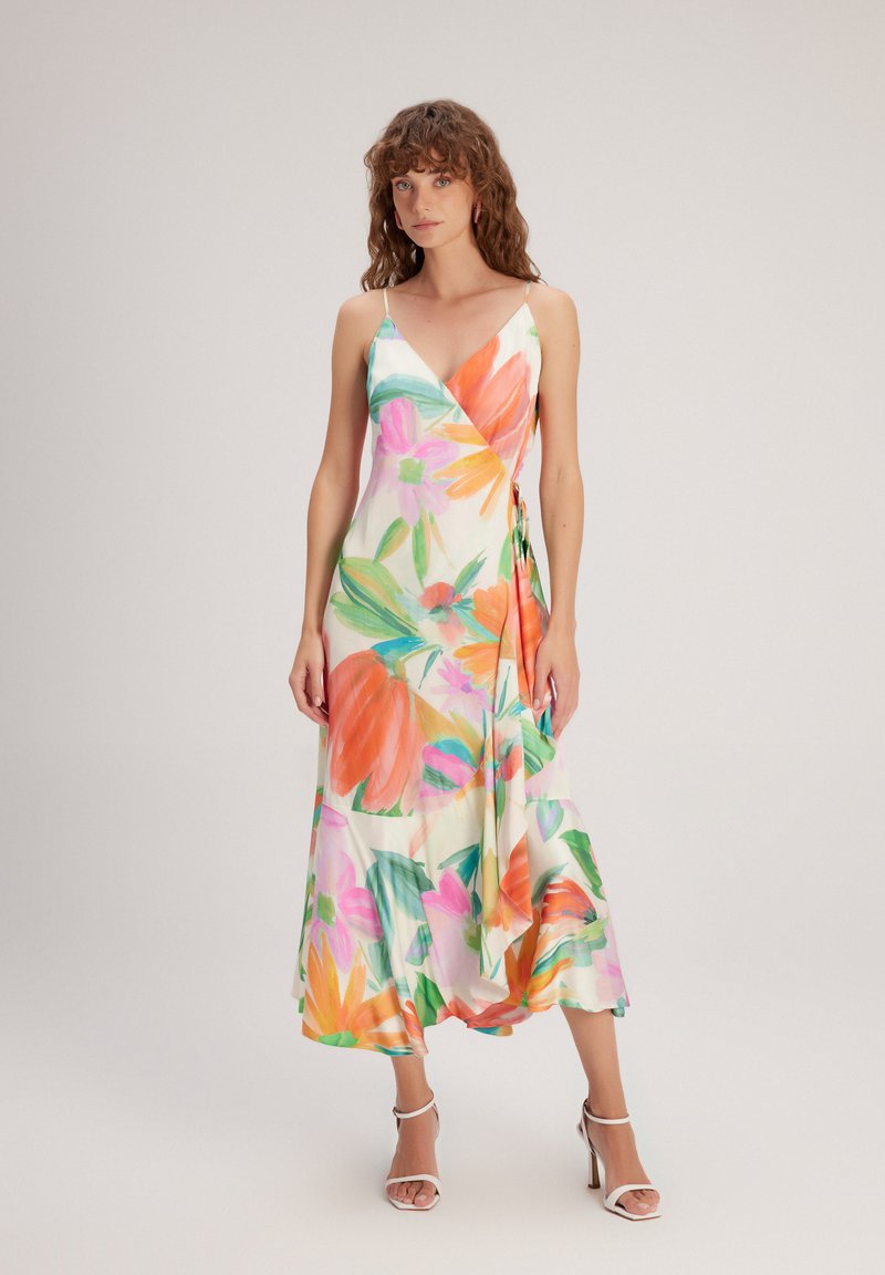 adL STRAPPY PRINTED - Vestito elegante - printed beige
