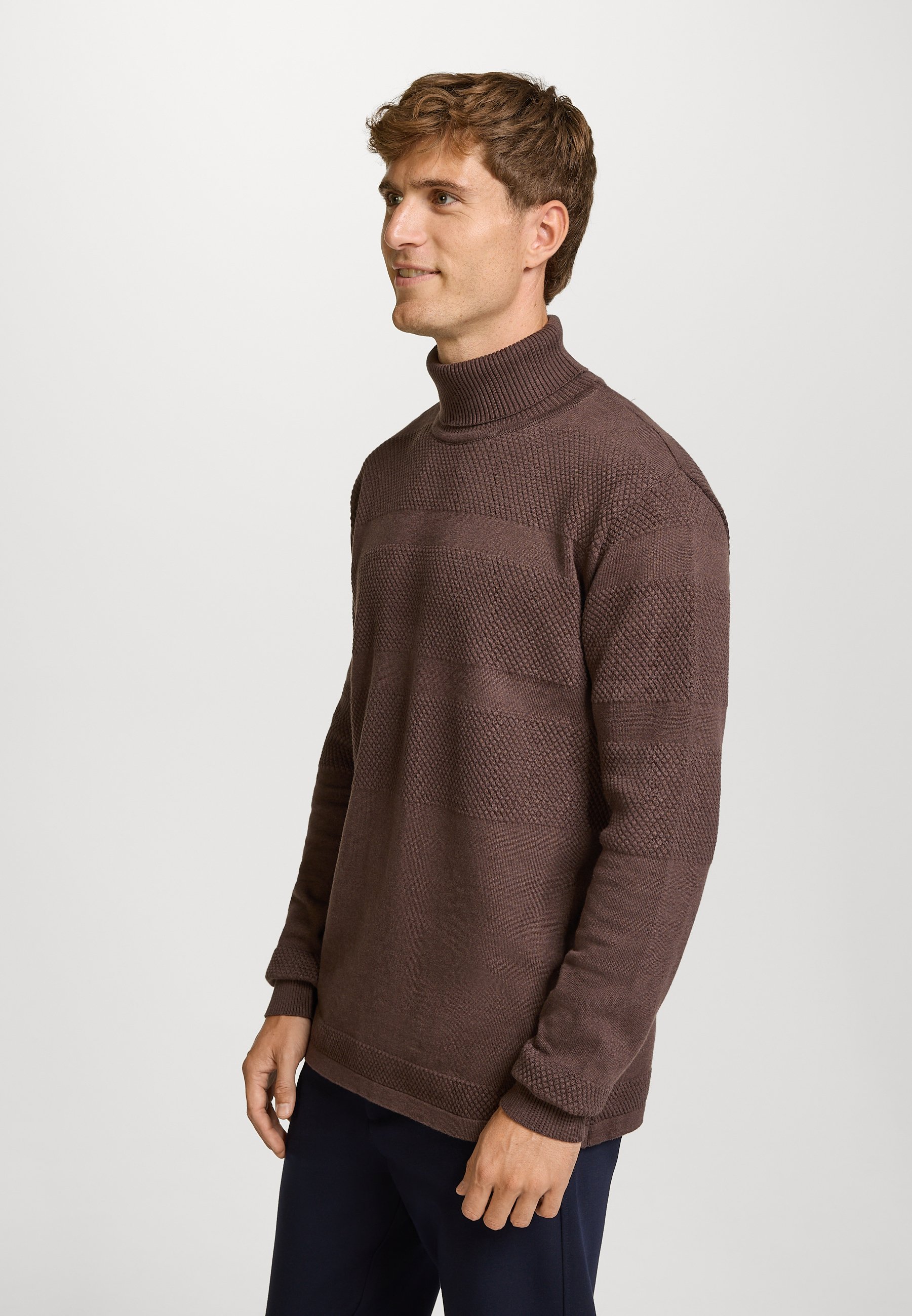 Kronstadt Jumper - chocolate plum mix/mottled brown - Zalando