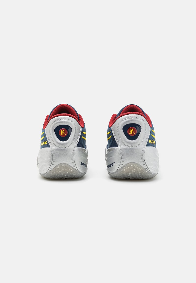 Puma ALL-PRO NITRO POLAR EXPRESS - Basketbalové boty - silver mist/golden fog/club navy/intense red/yellow blaze