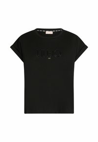 WITH LOGO - Potiskana majica - black