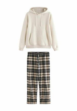 REGULAR FIT - CHECK LONG SLEEVE  SET - Pizsama szett - neutral