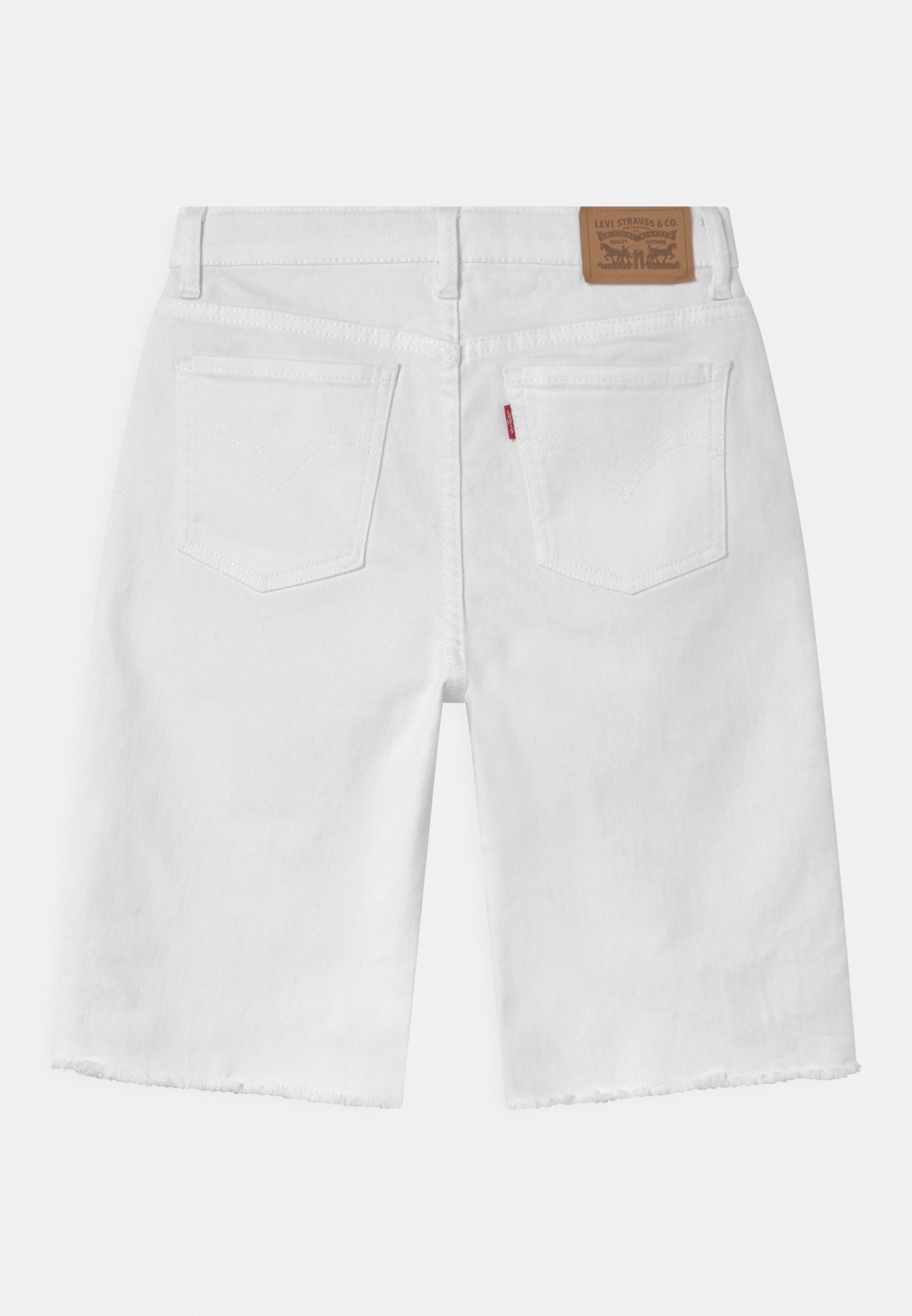 HIGH LOOSE - Denim shorts - white 