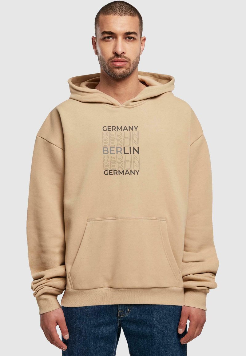 Merchcode BERLIN ULTRA HEAVY - Felpa con cappuccio - unionbeige