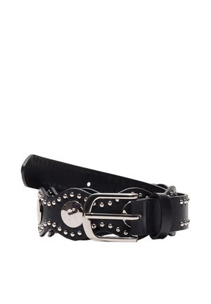 WAVY WITH COINS AND STUDS - Pas - black