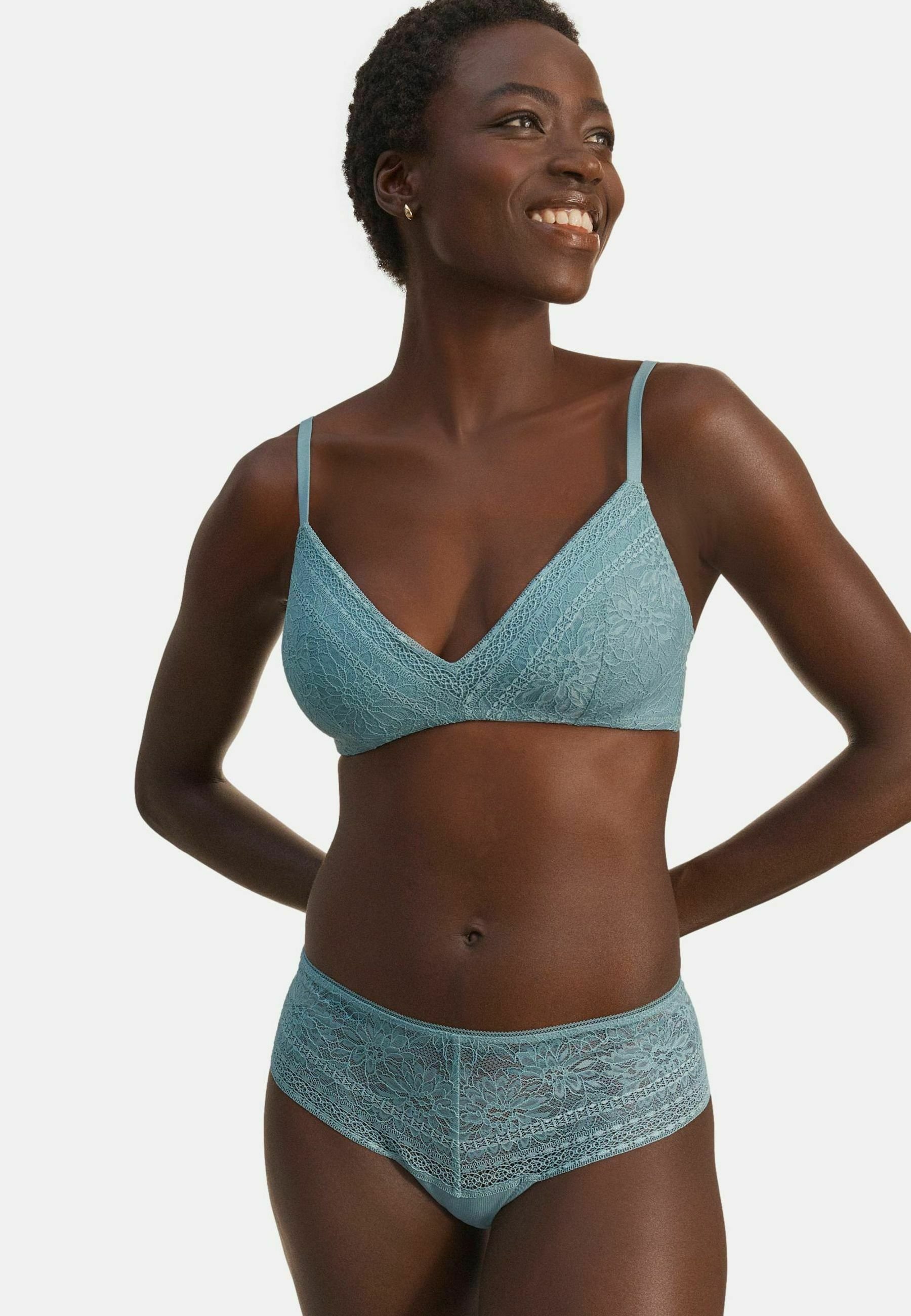 Next PADDED NON WIRE - Triangle bra - blue - Zalando