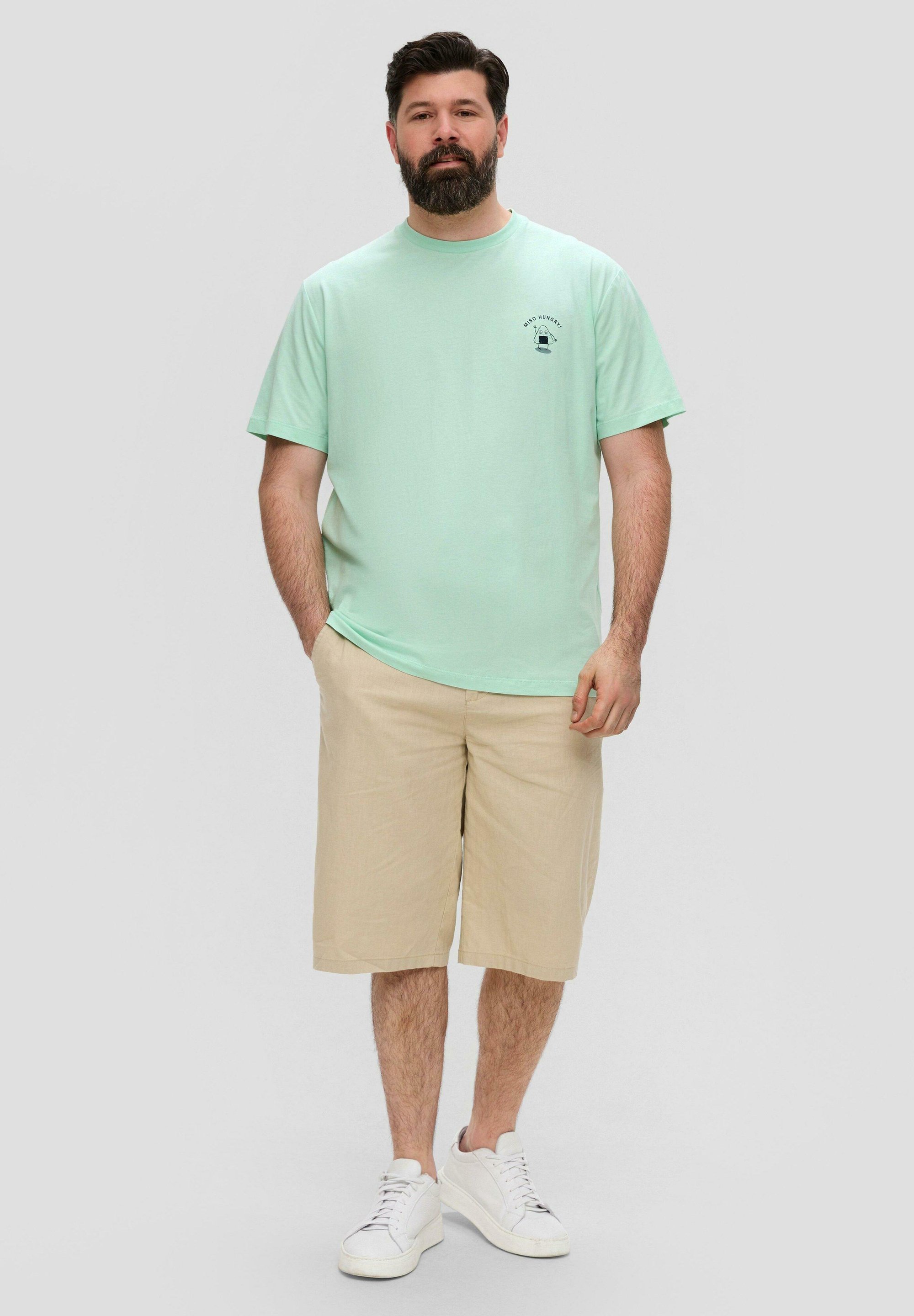 s.Oliver MIT GRAFIK - T-Shirt print - minze/mint - Zalando.de