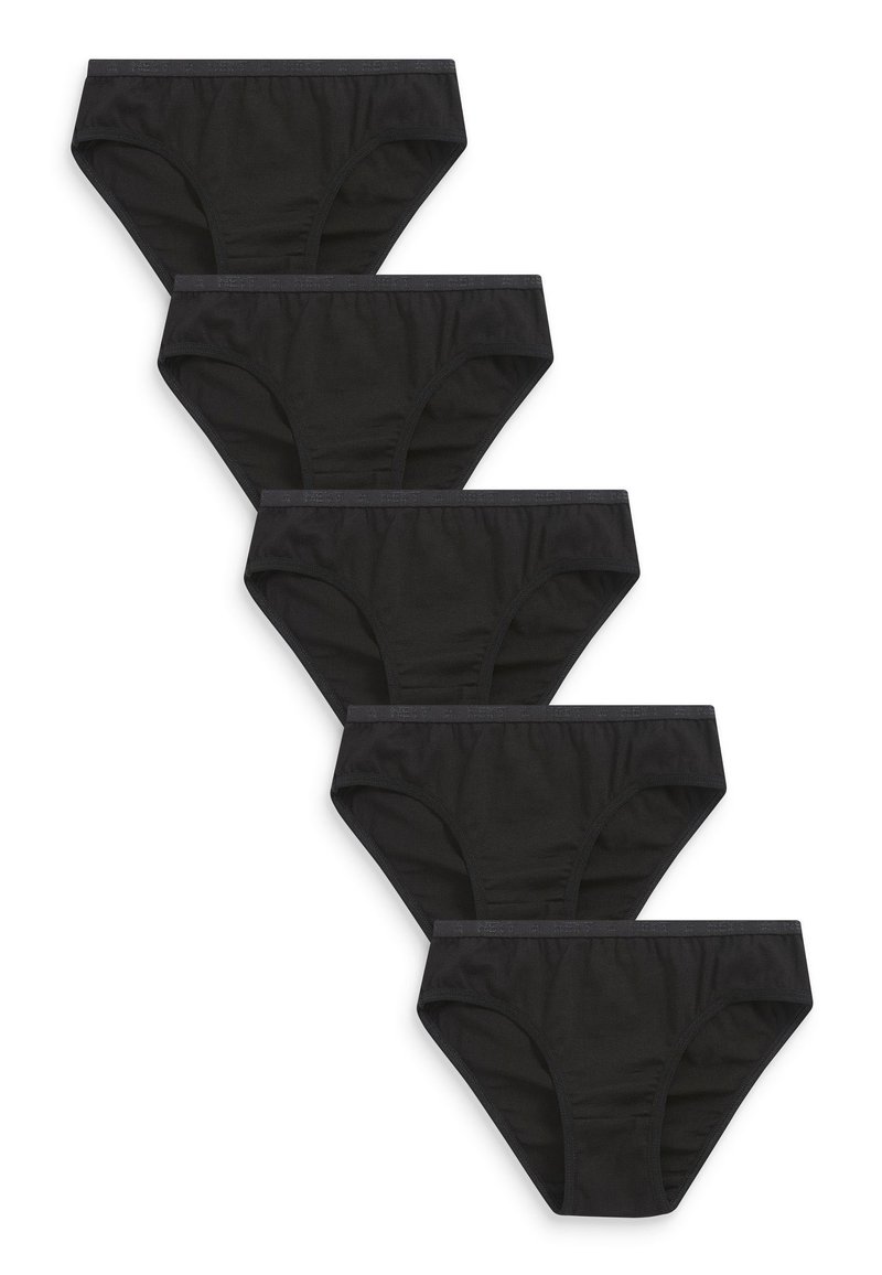 Next 5 PACK - Bikini apakšdaļas - black elastic