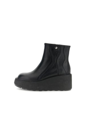 CAFèNOIR, BOOTIES - Botines con plataforma - black