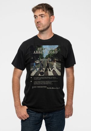 THE BEATLES ABBEY ROAD 8 TRACK UNISEX  - Print T-shirt - black