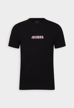 T-shirt con stampa - black