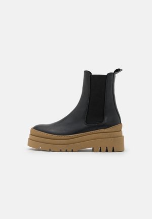 Plateaustiefelette - black