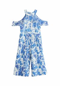 Next - REGULAR FIT - Jumpsuit - blue floral Miniatuurafbeelding 1