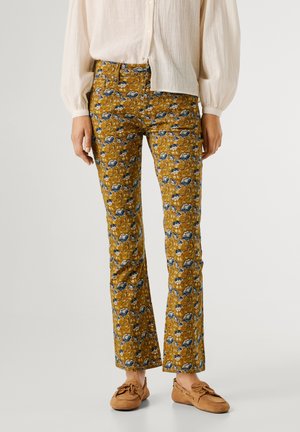 MID WAIST KICK FLARE FREDJA - Pantalon classique - natural beige