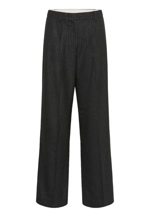 Soaked in Luxury SLMALODI - Trousers - grey melange pinstripe