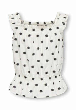 ONLY GIRLS TUNIKA-OBERTEIL KOGSWETA TUNIKA-OBERTEIL - Camicetta - cloud dancer