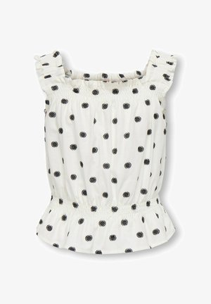 ONLY GIRLS TUNIKA-OBERTEIL KOGSWETA TUNIKA-OBERTEIL - Camicetta - cloud dancer