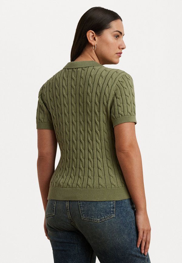 NATRISSA CABLE KNIT COTTON POLO SWEATER - Jumper3