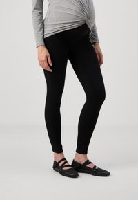 ONLY MATERNITY - OLMRAIN LIFE - Jeans Skinny Fit - black denim Miniatyrbild 1