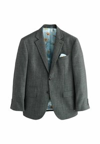 REGULAR FIT TRIMMED TEXTURED  - Ülikonnapintsakud - charcoal grey