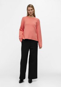 Object OBJREYNARD O-NECK NOOS - Jersey de punto - georgia peach
