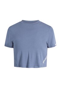 Smilodox CROP - T-shirt print - blau