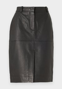 ROYAL SKIRT - Jupe en cuir - black