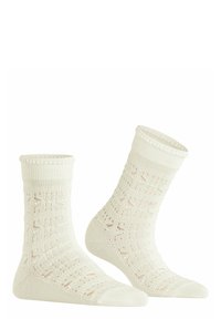 FALKE Granny Square - Socken - off white