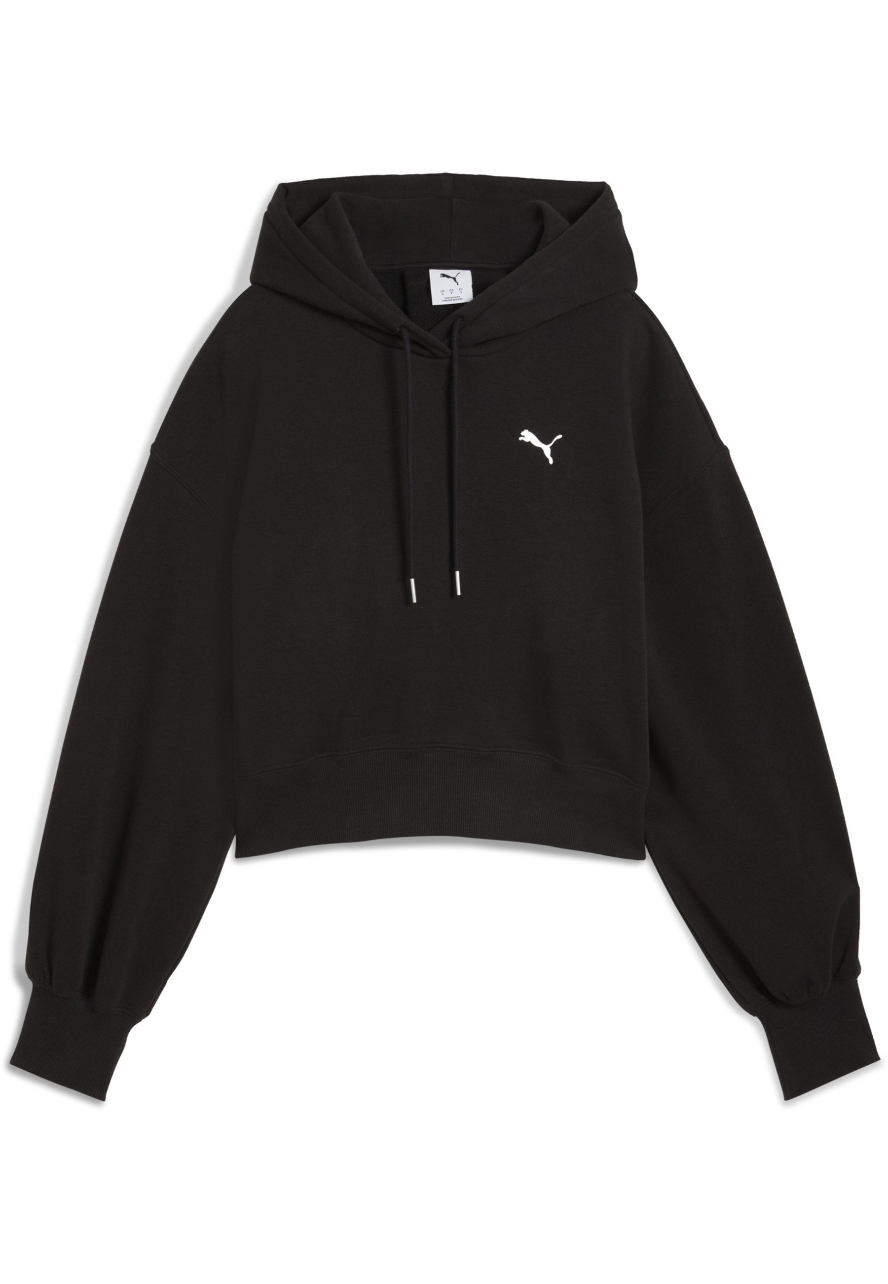 Puma WARDROBE ESS RELAXED FIT - Mikina s kapucí - black