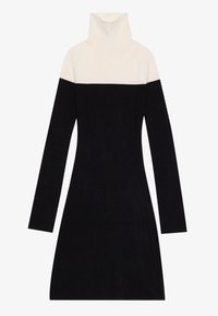 Strikket kjole - black/white