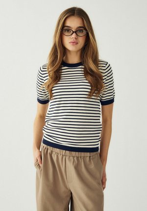 MUNA  - Tričko s potlačou - dannia blue stripe