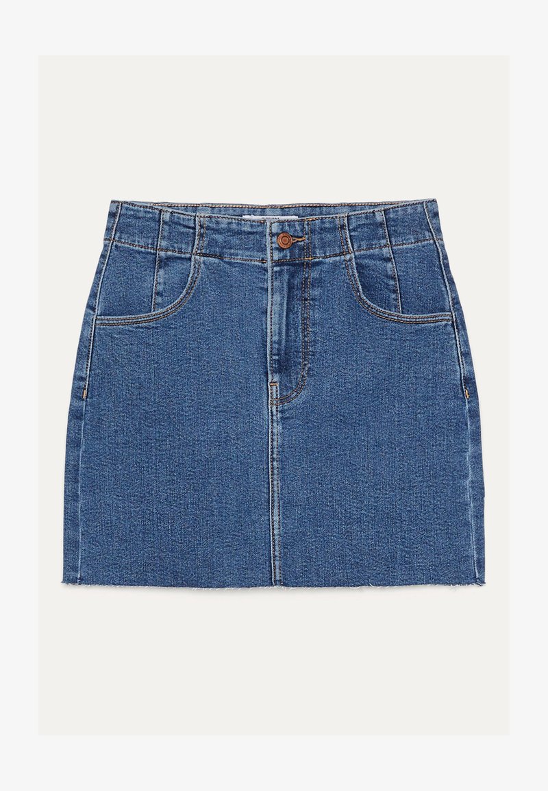 Bershka Kurzer Denim Rock A Line Skirt Light Blue Zalando De