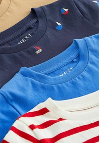 Next CHARACTER SHORT SLEEVES 4 PACK STANDARD - Triko s potiskem - white blue red