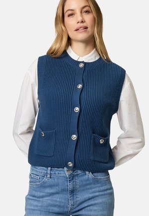 MIT KNOPFLEISTE - Weste - ensign blue
