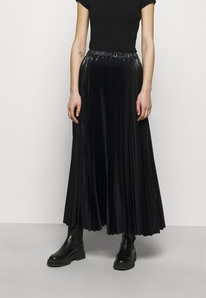 PRESENZA - Falda plisada - black