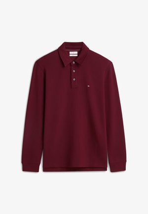 Tommy Hilfiger, LS WAFFLE REG POLO - Μπλούζα με μακριά μανίκια - burgundy