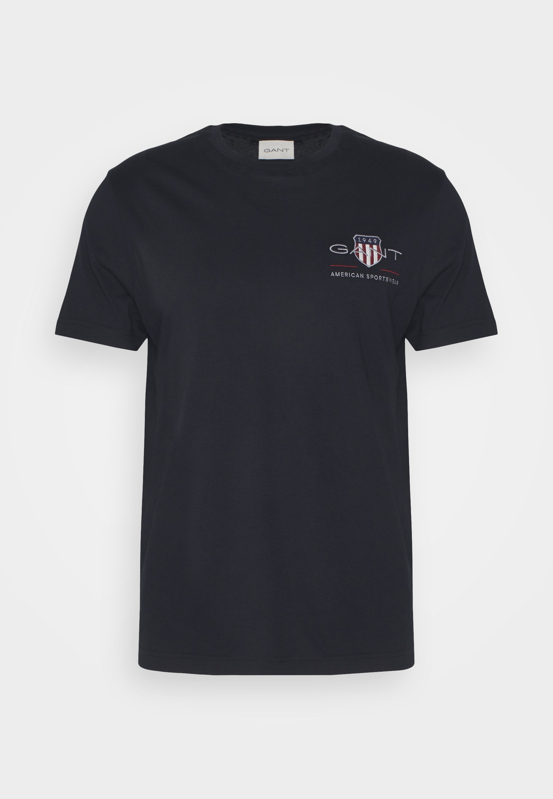 GANT REG ARCHIVE SHIELD EMB SS T-SHIRT - Triko s potiskem - black