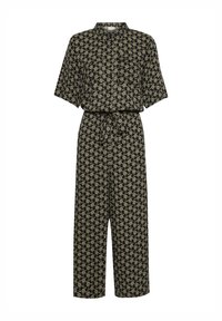 Kaffe ARUTHIE CROPPED AOP  - Salopetă - black feather g small flower