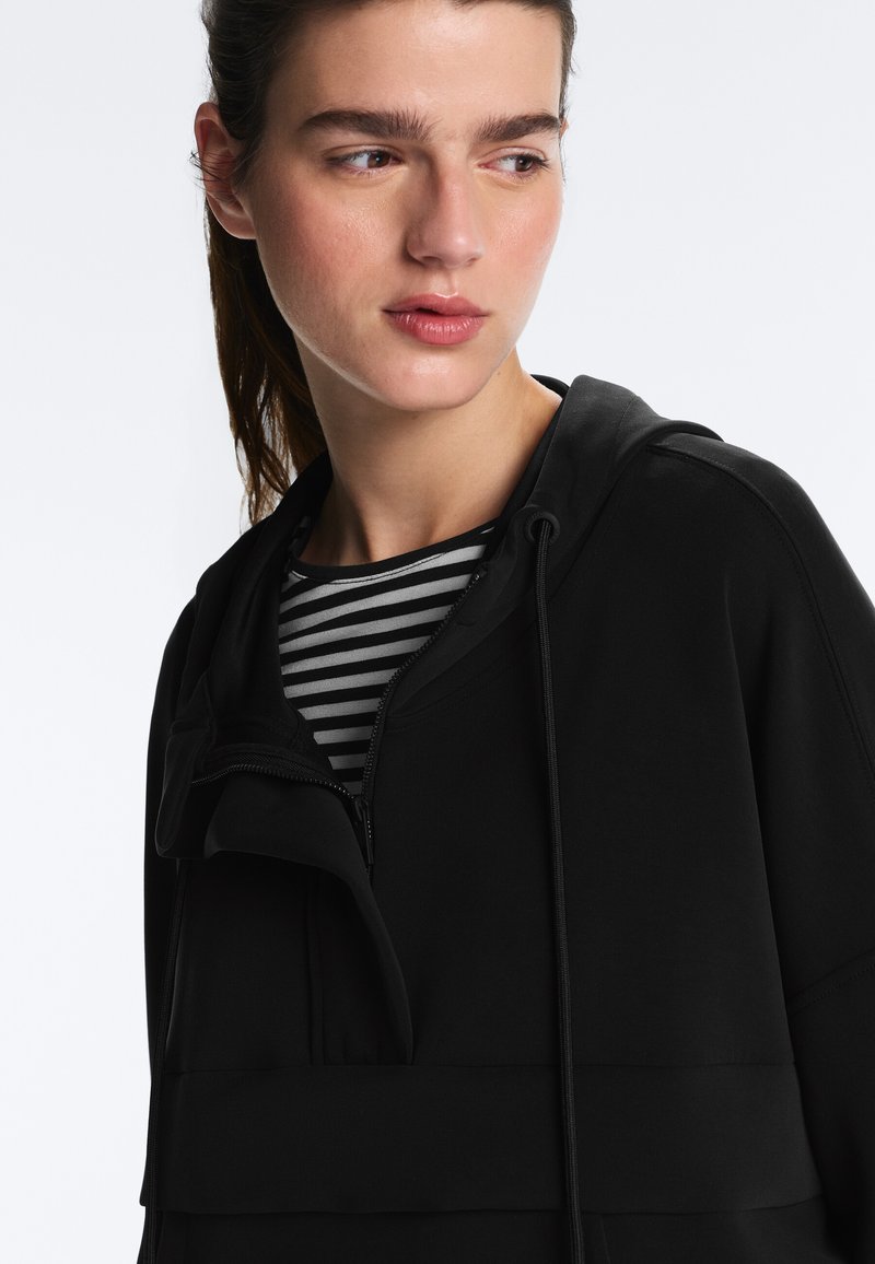 Sweat à Capuche Femme Oysho - Noir - Manches Courtes - Taille M