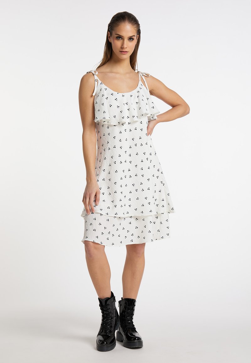 Damen Freizeitkleider | myMo ROCKS MYMO ROCKS NOLIE Freizeitkleid wollweiss/weiß - NG51912 Damen Freizeitkleider | myMo ROCKS MYMO ROCKS NOLIE Freizeitkleid wollweiss/weiß - NG51912