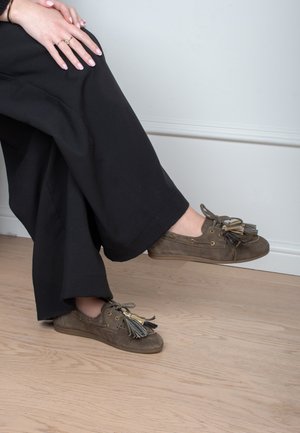 Poelman, PS POELMAN DAMES LOAFERS. - Bootschoenen - dark green
