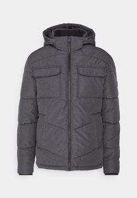 Unselected, dark grey melange