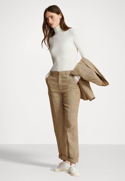 Polo Ralph Lauren STRETCH RIBBED TURTLENECK - Topper langermet - nevis