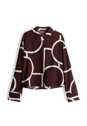 OPUS, RELAXED GRAPHIC FIT - Overhemdblouse - cherry jam