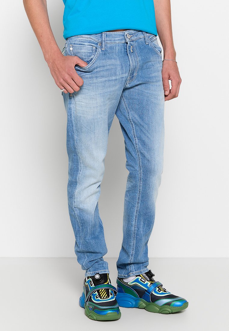 Replay Jeans Tapered Fit lichtblauw