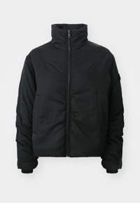 COATED PUFFER - Geacă bomber - black