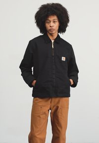 Carhartt WIP DETROIT JACKET - Poletna jakna - black / black aged canvas