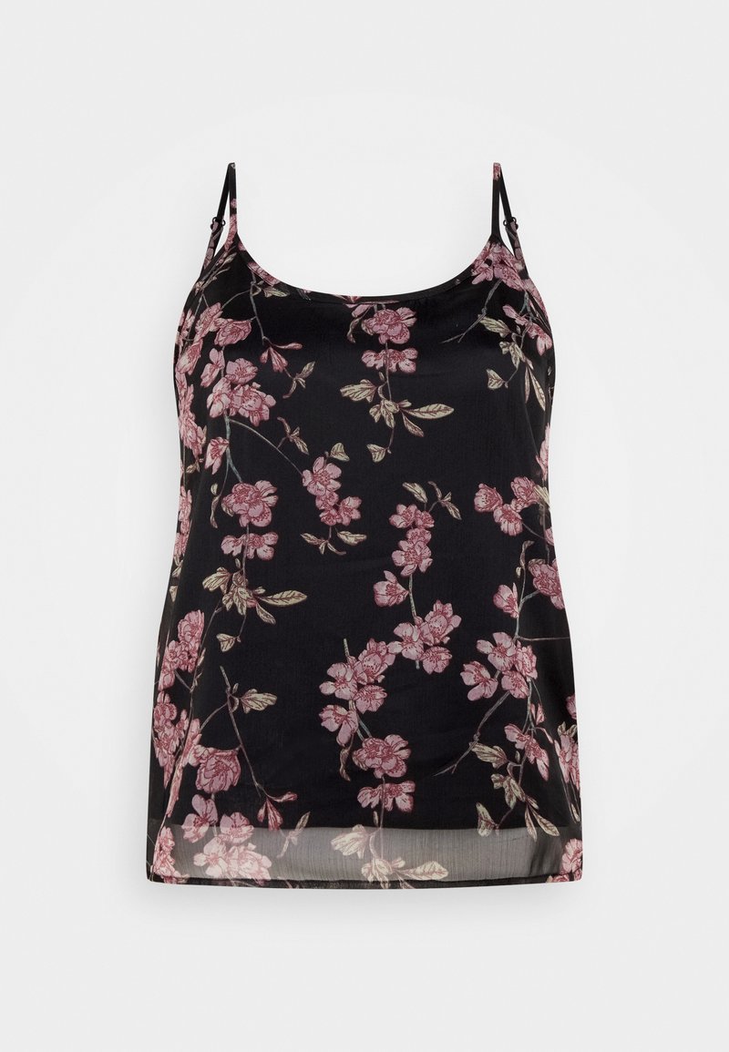 Damen T-Shirts | Vero Moda VMWONDA SINGLET Top black/rose/schwarz - PZ29341 Damen T-Shirts | Vero Moda VMWONDA SINGLET Top black/rose/schwarz - PZ29341