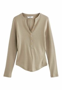 LONG SLEEVE REGULAR FIT - Ilgarankovis viršutinės dalies drabužis - taupe brown