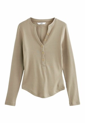 LONG SLEEVE REGULAR FIT - Hosszú ujjú felső - taupe brown