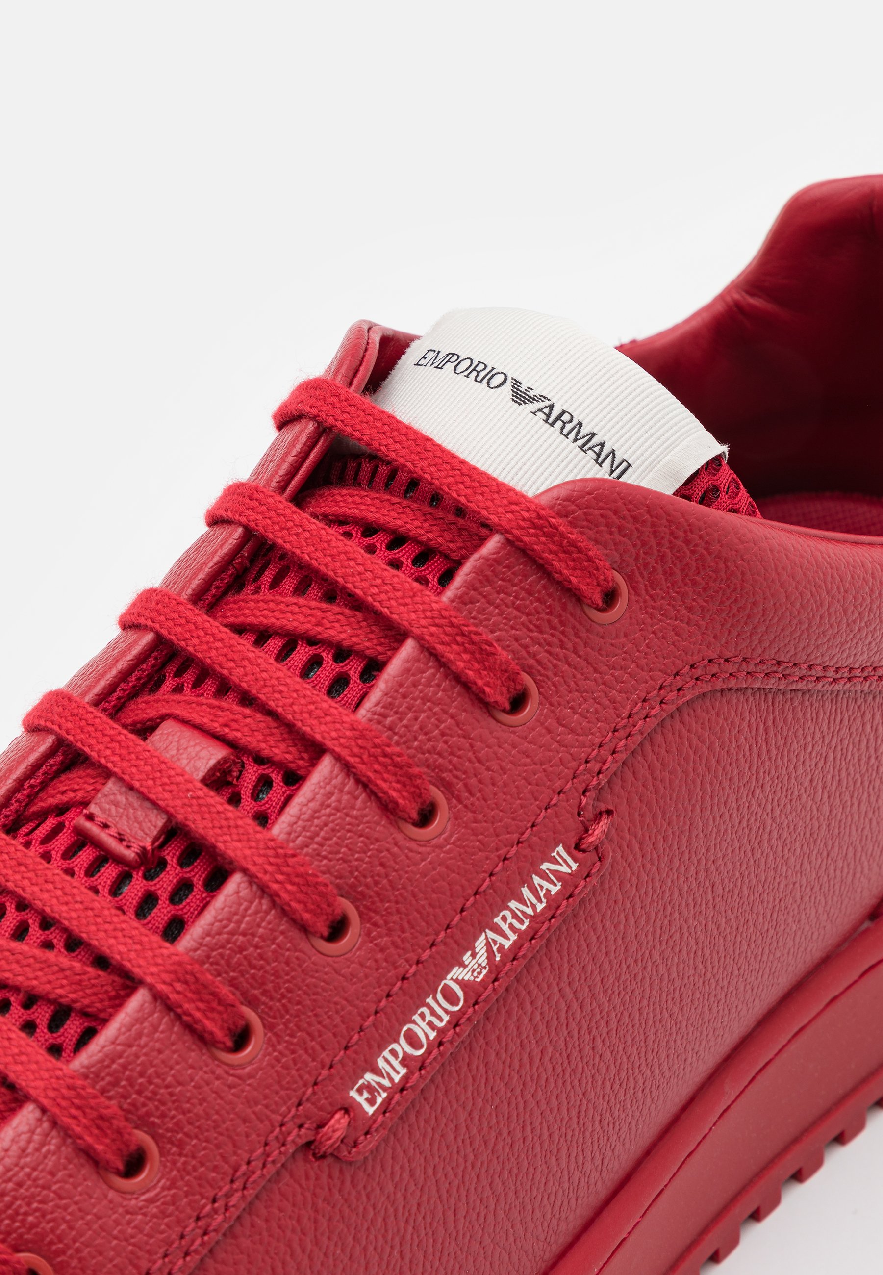 armani red sneakers